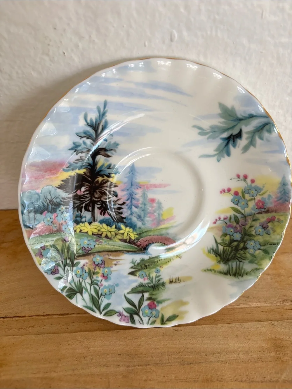 Royal Albert Saucer Dovedale Country Scenes VTG Bone China Replacement England